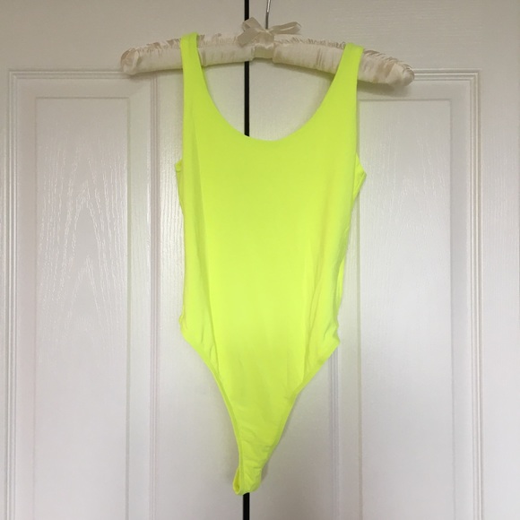 NWOT Fashion Nova Neon Bodysuit - Picture 2 of 4